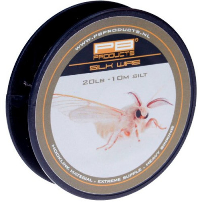 Поводковый материал PB Products SILK WIRE / 20lb / 10m - Silt