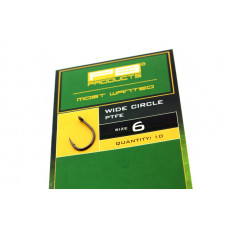 Крючки карповые PB Products WIDE CIRCLE PTFE - №6 / 10шт.