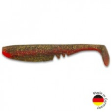 Виброхвост IRON CLAW Moby Softbaits RACKER SHAD UV Non Toxic / 22cm / Motoroil Japan Red Innercore