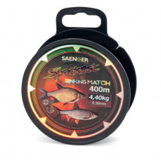 Леска матчевая SAENGER Specialist Sinking MATCH - 0,18mm / 4,10kg / 400m - Red Brown BurgundyBurgundy