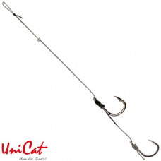 Готовые оснастки на сома UNI CAT HAIR Rig №4/0 + 2/0 - 120cm / 85kg