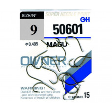 OWNER Крючок Masu brown №9 16шт