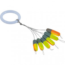 Цилиндр плавающий IRON TROUT Zylinder Pilot Stick - L / 4 x 18mm - Yellow/Orange/Grey - 6шт.