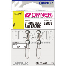 OWNER Застежка Strong Snap Ball Bearing №4 2шт