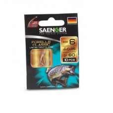Поводок SAENGER Specitec TROUT / №4 / 0.25mm / 120cm - 10шт.