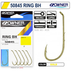 OWNER Крючок Ring BH oxidized gold №1/0 5шт