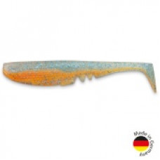Виброхвост IRON CLAW Moby Softbaits RACKER SHAD UV Non Toxic / 7cm / Blue Glitter Orange - 2шт.