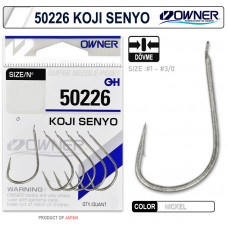 OWNER Крючок Koji Senyo nickel №3/0 9шт