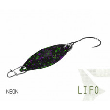 Блесна колеблющаяся Delphin LIFO Spoon / 2,5g - NEON