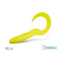 Твистер DELPHIN TWISTA-X Eeltail UVs / 6cm / YELLA - 5шт.
