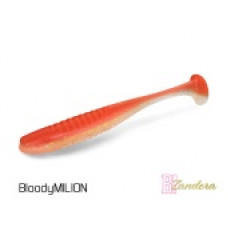 Виброхвост плавающий DELPHIN ZANDERA UVs / 15cm / BLOODY MILION - 5шт.