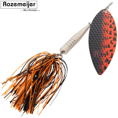 Блесна вращающаяся ROZEMEIJER DR. WILLOW - №6 / 22g - Black-Orange