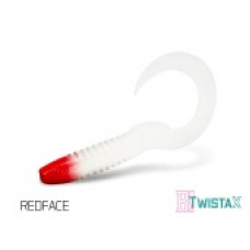 Твистер DELPHIN TWISTA-X Eeltail UVs / 15cm / REDFACE - 5шт.