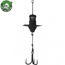 Блесны вертикальные MADCAT® A-STATIC SILENT TEASER Treble Hook - 200g - BLACK