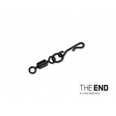 Вертлюг с кольцом и застежкой Delphin THE END Q-Cast - 10 шт.