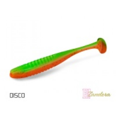 Виброхвост плавающий DELPHIN ZANDERA UVs / 12cm / DISCO - 5шт.
