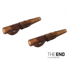 Клипса для грузил с конусом DELPHIN THE END Pin-Clip  & Rubber / G-ROUND - 7 шт.