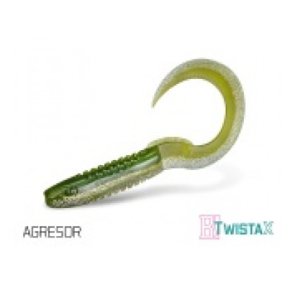 Твистер DELPHIN TWISTA-X Eeltail UVs / 15cm / AGRESOR - 5шт.