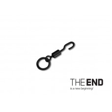 Вертлюг с застежкой и кольцом DELPHIN THE END Ronnie Swivel With a Ring / №6 - 10 шт.