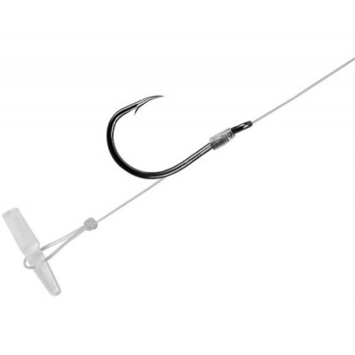 Поводки Delphin Feeder Rig FLR Carbon QUICKSTOP - 0.22mm / 12cm / №6 - 6шт.