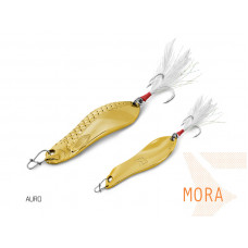 Блесна колеблющаяся DELPHIN MORA Hook №4 / 7.3cm / 30g - AURO