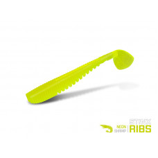 Виброхвост DELPHIN B! StinxRIBS Shrimp / 5cm / NEON - 20шт.