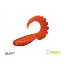 Твистер DELPHIN TWISTA UVs / 8cm / BERRY - 5шт.