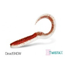 Твистер DELPHIN TWISTA-X Eeltail UVs / 6cm / DEAD SNOW - 5шт.