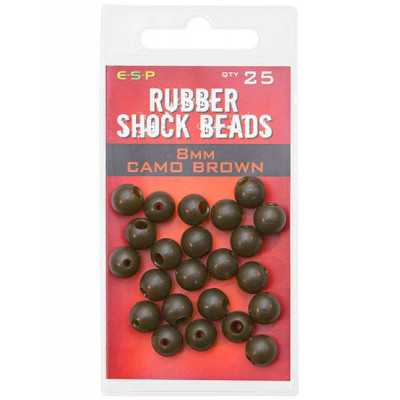 Бусина-отбойник E-S-P Shock Beads - Camo Brown / 8mm - 25шт.