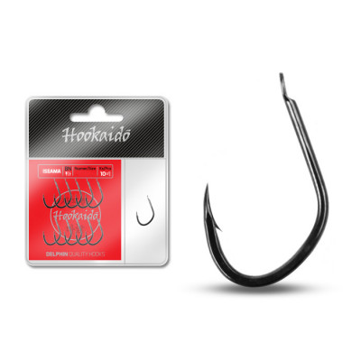 Крючки Delphin HOOKAIDO ISEAMA Hooks  / №4 - 10+1шт.