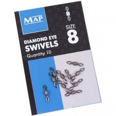 Вертлюг MAP Diamond Eye Swivel №8 / 10шт.