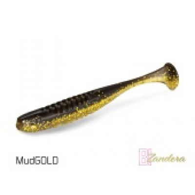 Виброхвост плавающий DELPHIN ZANDERA UVs / 15cm / MUD GOLD - 5шт.