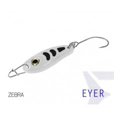 Блесна колеблющаяся Delphin EYER Spoon / 1,5g - ZEBRA