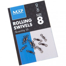 Вертлюг MAP Rolling Swivel №8 / 10шт.