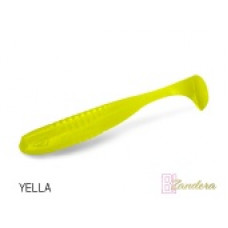 Виброхвост плавающий DELPHIN ZANDERA UVs / 15cm / YELLA - 5шт.