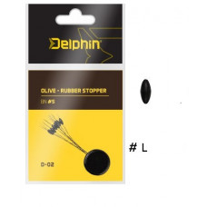 Стопоры резиновые Delphin OLIVE L