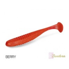 Виброхвост плавающий DELPHIN ZANDERA UVs / 10cm / BERRY - 5шт.