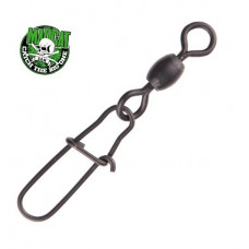 Вертлюг с застежкой MADCAT® Stainless Crane Swivel With Snap / 90 kg - 5 шт.