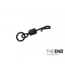 Вертлюг с кольцом и застежкой DELPHIN THE END Quick Swap Swivel with Ring - 10 шт.