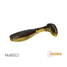 Виброхвост DELPHIN KARMA UVs / 8cm / MUD GOLD - 5шт.