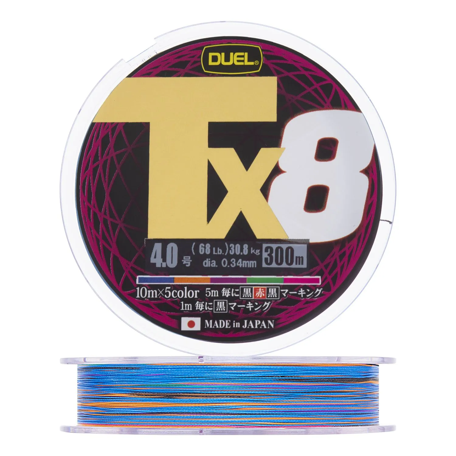 Шнур плетеный Duel Tx8 MC 300m #3.0 24.9kg